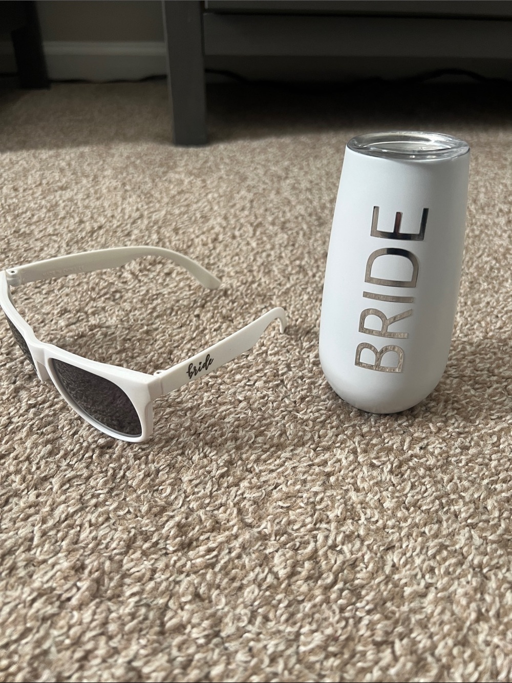 Bride Stemless Tumbler Bride Sunglasses Set